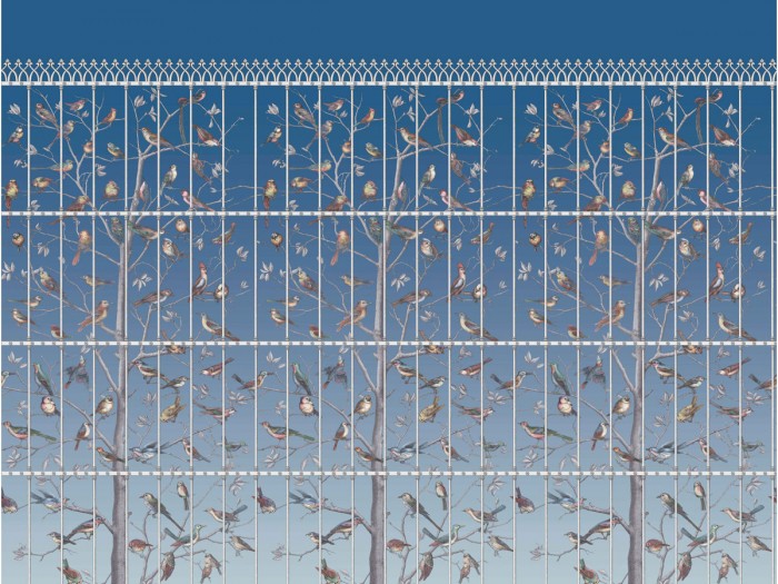 Ansicht der Fornasetti Tapete 114/11023 Uccelli von Cole and Son