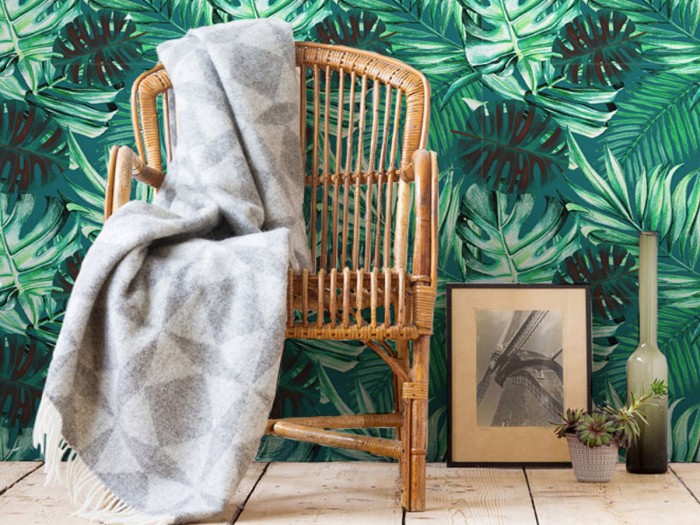 Wandansicht der Selected Walls Tapete San Jose Leafs Wallpaper Col. 01