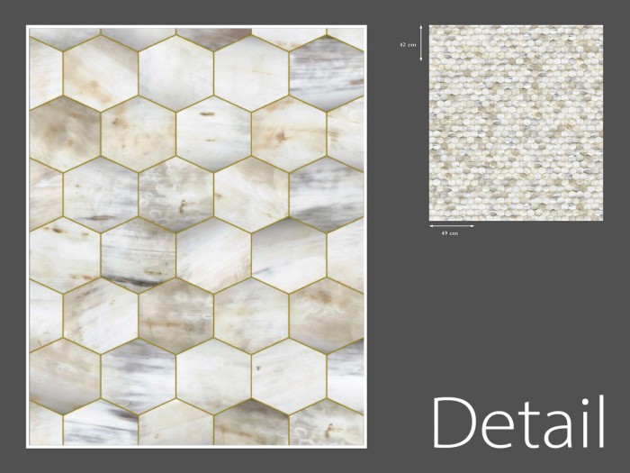 Detailansicht der Muscheltapete NLXL MRV-14 Beehive Wallpaper von Mr & Mrs Vintage