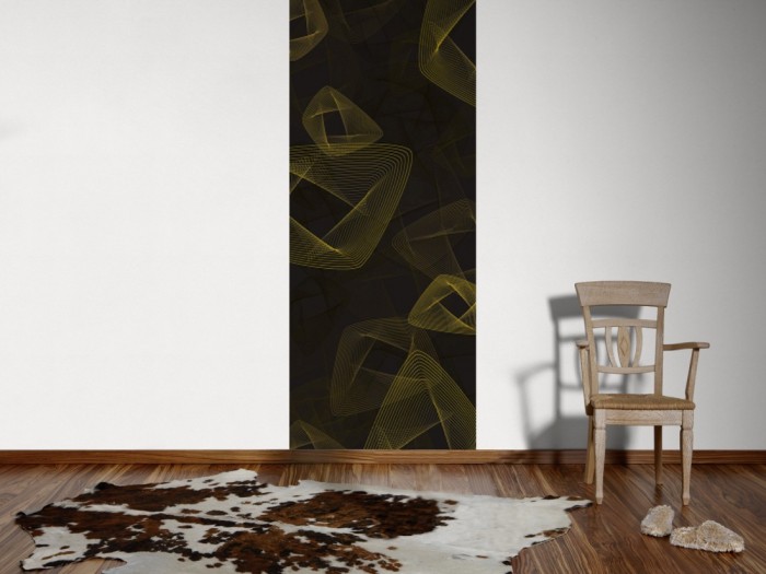 Ein Foto von dem 3D-Design-Fotopanel Plasische Formen Schwarz, Artwork tapeziert an der Wand. Bestelle Deine Bildtapete online.