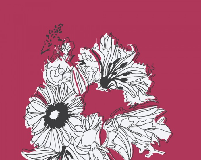 Das Design-Fotopanel Flower-Power Blüte Pink einfach online bestellen. Die Designertapete von Daniel Hechter ist in drei Farbkombinationen erhältlich.