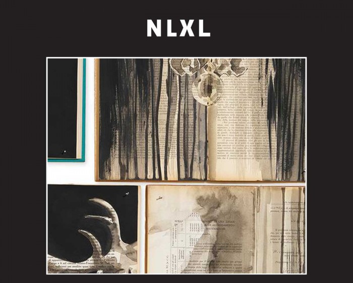 Detailansicht der NLXL Tapete EKA-05 Biblioteca von Ekaterina Panikanova.