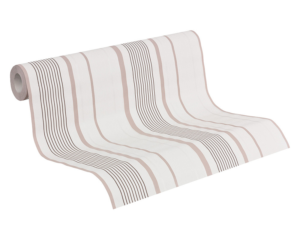 Avenzio 6 Vliestapete AS Creation 938151 93815-1 Streifen Struktur weiß braun be Avenzio 6 Vliestapete AS Creation 938151 93815-1 Streifen Struktur weiß braun be
