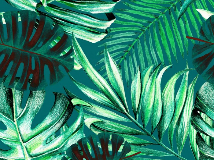 Detailansicht der Selected Walls Tapete San Jose Leafs Wallpaper Col. 01
