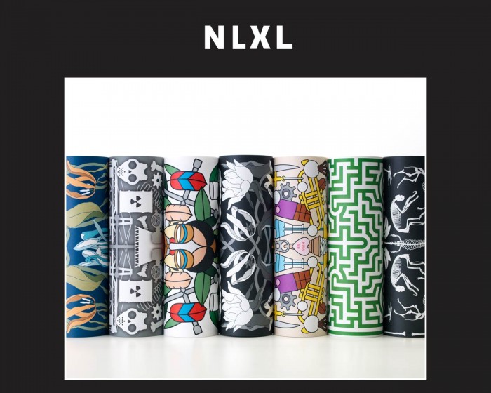 Detailansicht der NLXL Tapeten Archives von Studio Job.