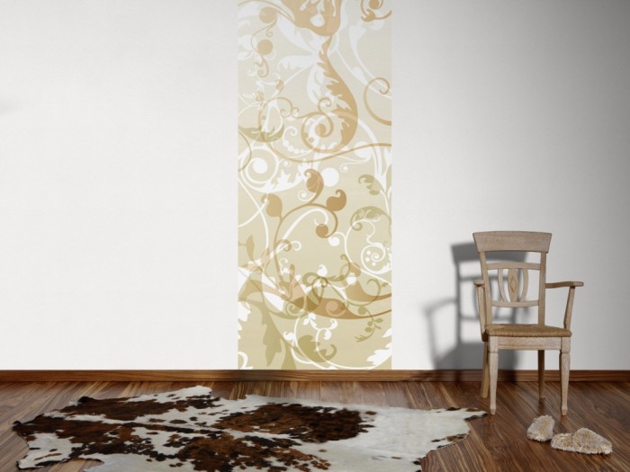 Ein Foto von dem Design-Fotopanel Florales Ornament, Artwork tapeziert an der Wand. Bestelle Deine Bildtapete online.