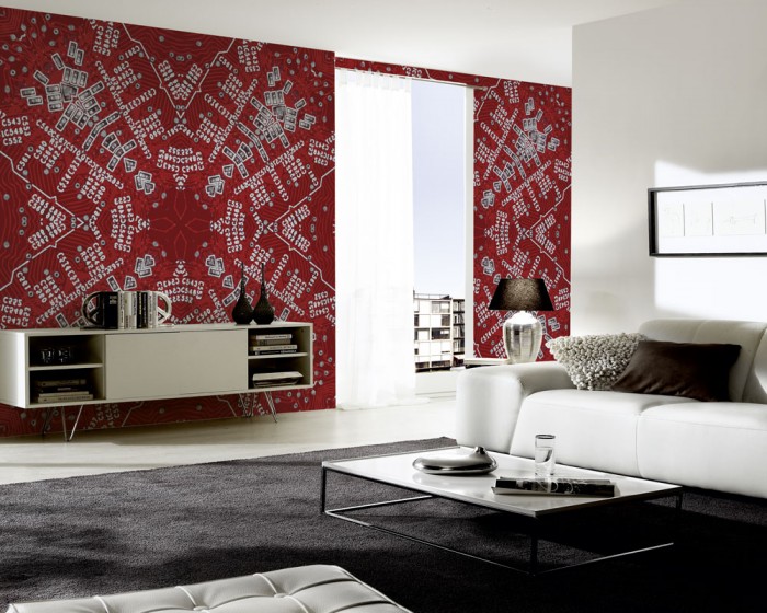 3D-Designer-Fototapete Kaleidoskop Electric 1, Artwork by Mylumi