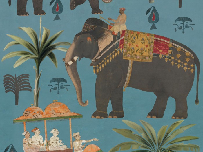 Detailansicht der Selected Walls Tapete Kalkutta Elephant Wallpaper Col. 01