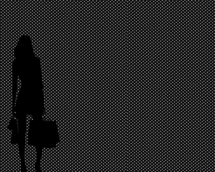 Flächenansicht der NLXL Tapete TTY-03 Particles von Truly Truly.