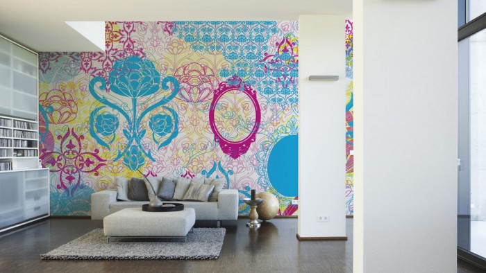 Designer-Fototapete Chamäleon-Effekt Barock