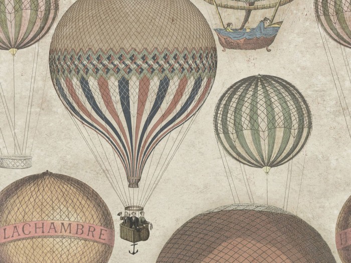 Detailansicht der Selected Walls Tapete Versailles Balloons Wallpaper Col. 01