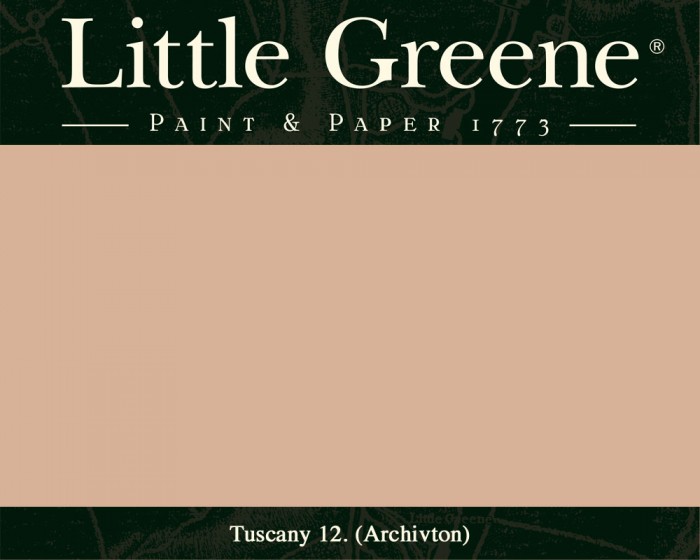 Englische Farbe von Little Greene Tuscany 12 - Hochwertige Farbe gestrichen an der Wand