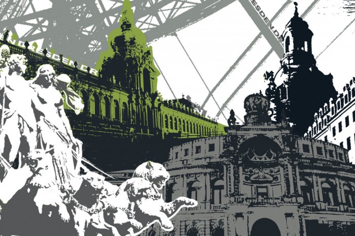 Die Design-Fototapete Dresden Deutschland, Artwork, eine Vlies-Fototapete bei Livingwalls Cologne online kaufen. Die Design-Fototapete Dresden Deutschland, Artwork ist eine Fototapete auf Maß.