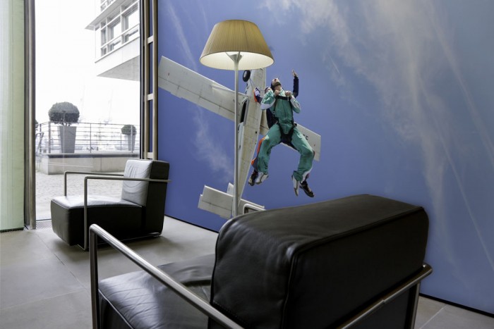 3D-Fototapete Fallschirmsprung
