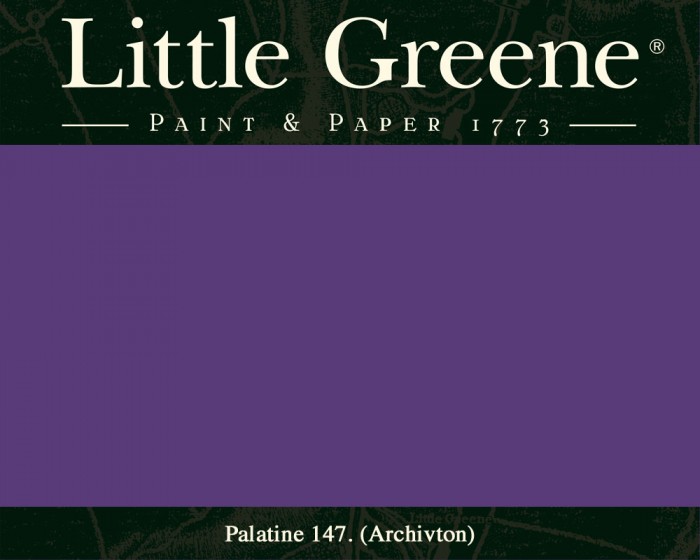 Englische Farbe von Little Greene Palatine 147 - Hochwertige Farbe gestrichen an der Wand