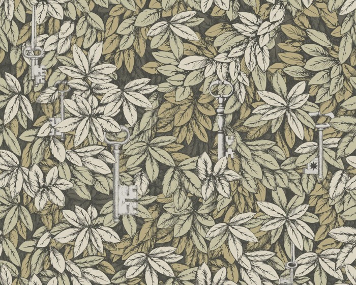 Ansicht der Fornasetti Tapete 114/9017 Chiavi Segrete von Cole and Son