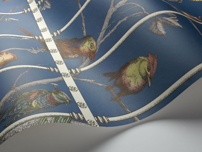 Detailfoto der Fornasetti 114/11023 Uccelli von Cole and Son