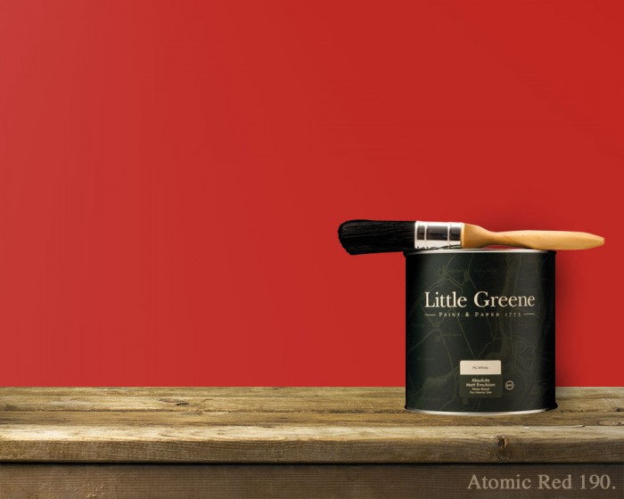 Little Greene Atomic Red 190