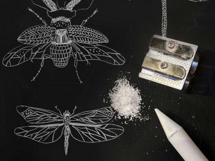 Die Kreide zum anspitzen für unsere magnetischen Tafeltapeten, Tafelsticker und Tafelplakaten