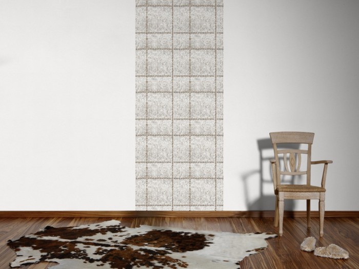 Ein Foto von dem Design-Fotopanel Vintage Struktur Grau-Beige tapeziert an der Wand. Bestelle Deine Bildtapete online.