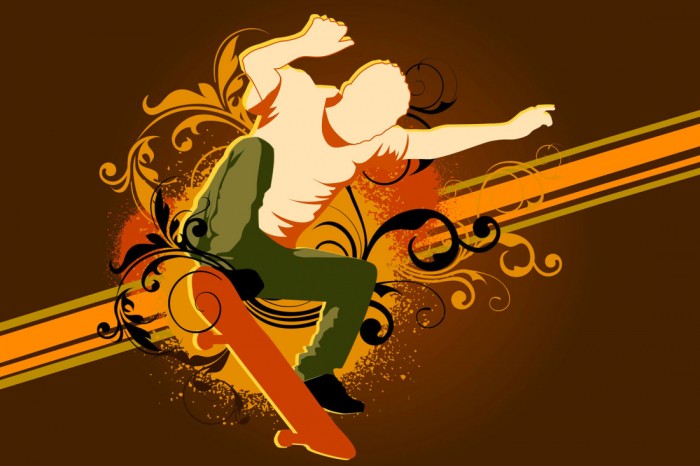 Die Design-Fototapete Skater, Artwork, eine Vlies-Fototapete bei Livingwalls Cologne online kaufen. Die Design-Fototapete Skater, Artwork ist eine Fototapete auf Maß.