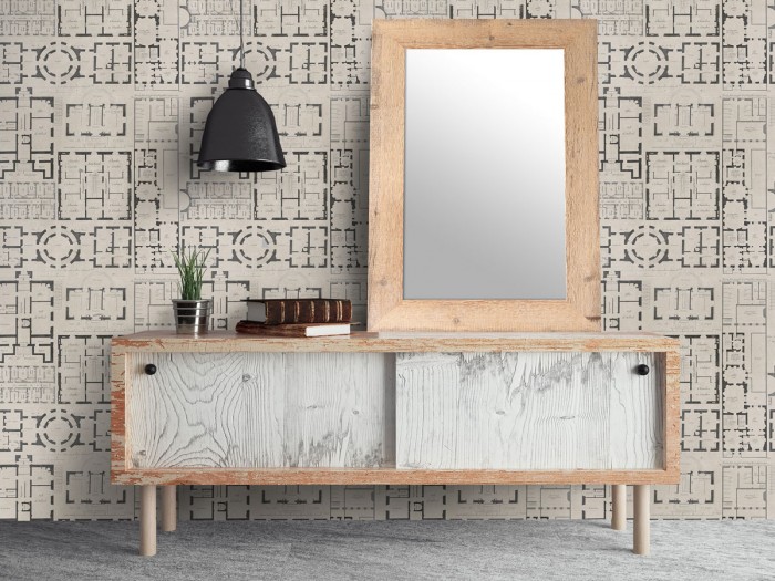 Raumansicht der Selected Walls Tapete Chambord Chateau Wallpaper Col. 01