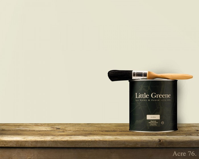 Englische Farbe von Little Greene Acre 76 - Hochwertige Farbe gestrichen an der Wand