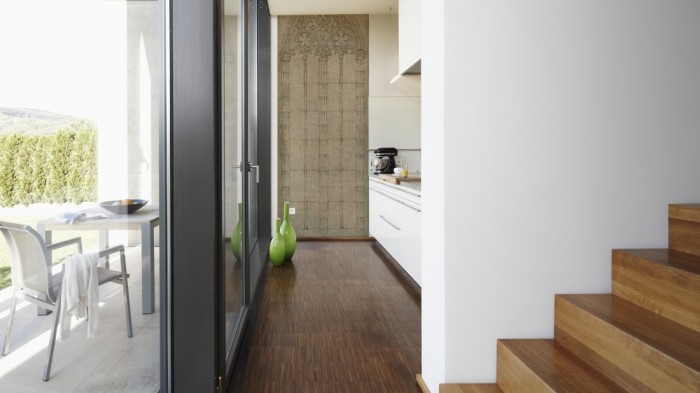 Ein Foto von dem Design-Fotopanel Altes Kirchenfenster, Zeichnung tapeziert in der Küche. Bestelle Deine Bildtapete online.