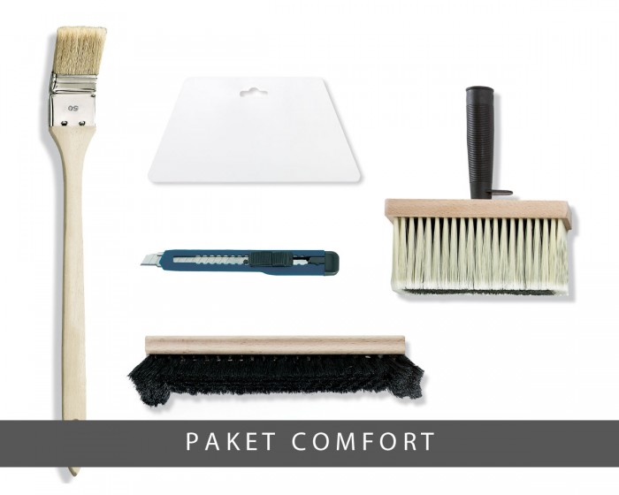 Hochwertiges Tapezierwerkzeug COMFORT für Papiertapeten. Tapezierwerkzeuge online kaufen bei Livingwalls Cologne