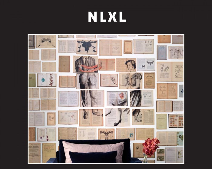 Raumfoto der NLXL Tapete EKA-04 Biblioteca von Ekaterina Panikanova.