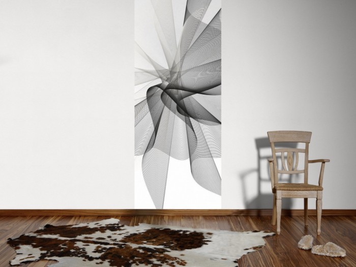 Ein Foto von dem 3D-Design-Fotopanel Plastische Form Weiß, Artwork tapeziert an der Wand. Bestelle Deine Bildtapete online.