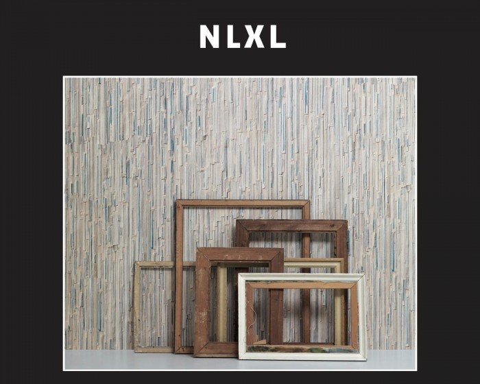 Die NLXL Tapete REM-07 Remixed von Arthur Slenk tapeziert an einer Wand.