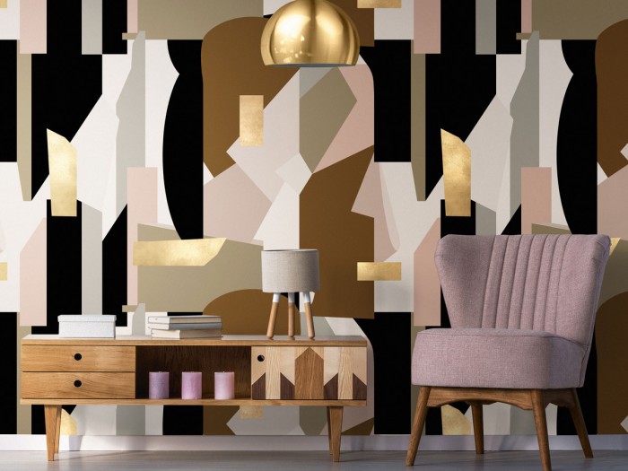 Raumansicht der Selected Walls Tapete Danzig Arts Wallpaper Col. 01