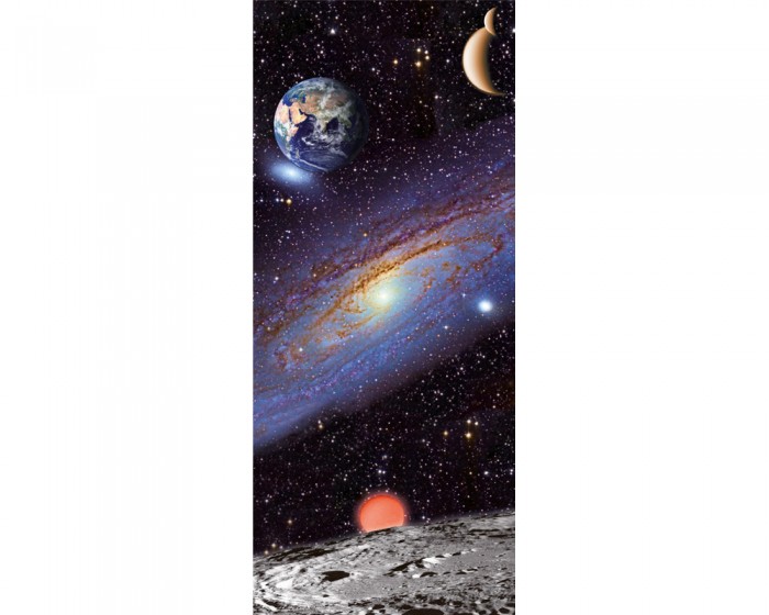 Du möchtest die selbstklebende Türtapete Weltraum, vom Mond zur Erde online bestellen, aber die Maße passen nicht auf Deine Tür? Kontaktiere uns einfach!