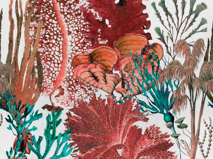 Detailansicht der Selected Walls Tapete Tiputa Corals Wallpaper Col. 01