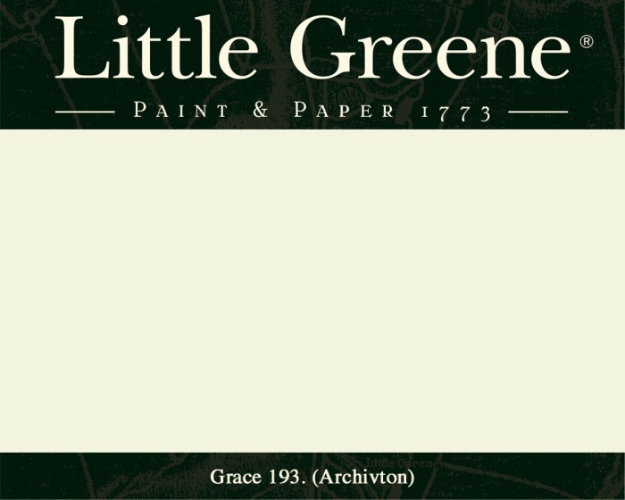 Englische Farbe von Little Greene Grace 193 - Hochwertige Farbe gestrichen an der Wand