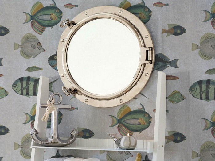 Raumansicht der Selected Walls Tapete Puerto Ayora Fishes Wallpaper Col. 02