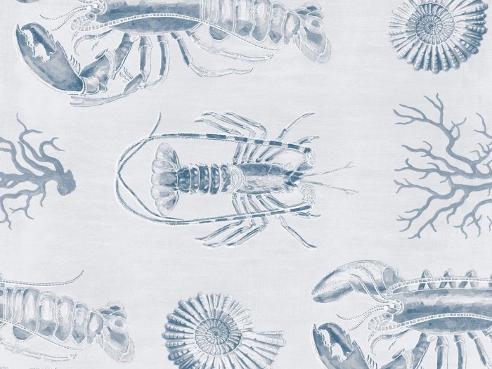 Detailansicht der Selected Walls Tapete Brest Lobster Wallpaper Col. 01