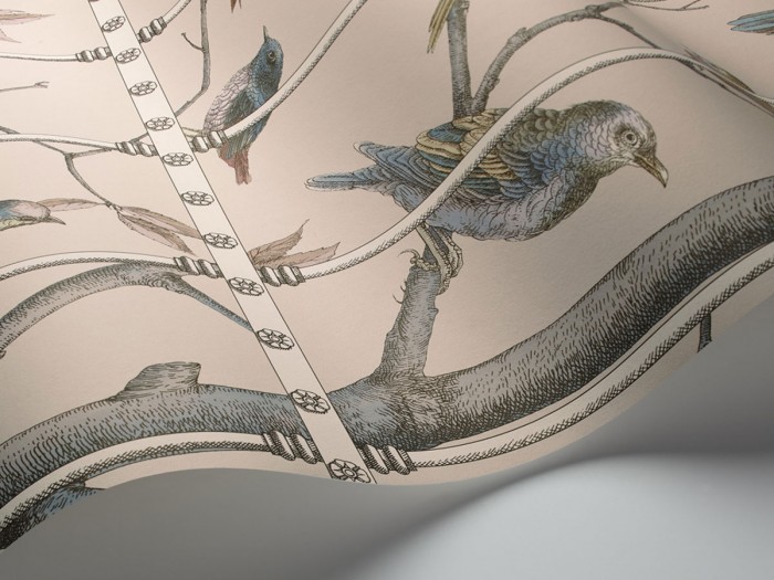 Detailfoto der Fornasetti 114/11022 Uccelli von Cole and Son