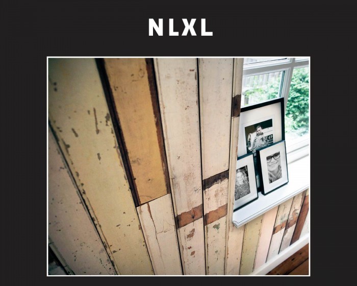 Detailansicht der NLXL Tapete PHE-01 Scrapwood von Piet Hein Eek.