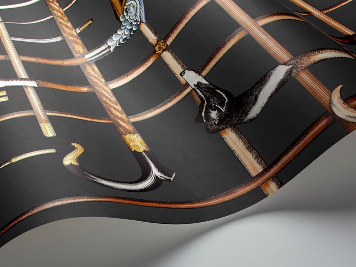 Detailfoto der Fornasetti Tapete 114/14028 Bastoni von Cole and Son