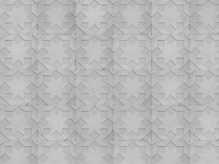 Ansicht der Betontapete NLXL NDE-02 Moulded Star Wallpaper von Nada Debs