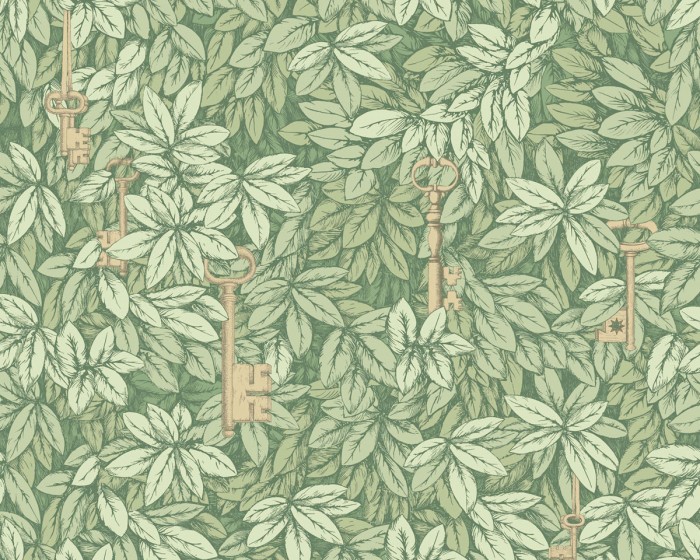 Ansicht der Fornasetti Tapete 114/9018 Chiavi Segrete von Cole and Son