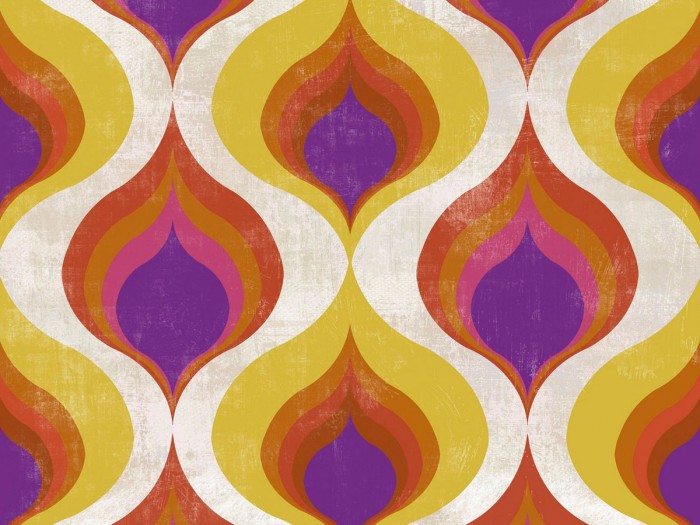 Detailansicht der Selected Walls Tapete Berlin 70s Wallpaper Col. 01