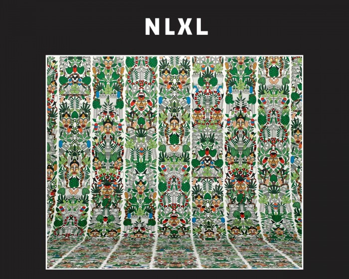 Die NLXL Tapete JOB-05 Archives von Studio Job tapeziert an einer Wand.