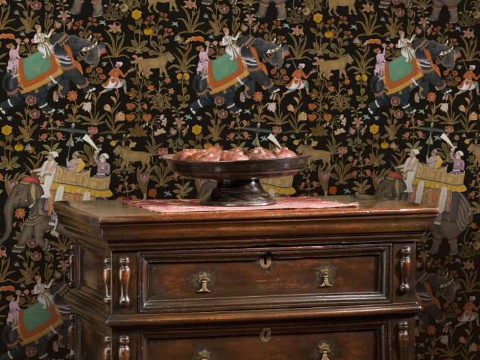 Raumansicht der Selected Walls Tapete Patna Elephant Wallpaper Col. 01