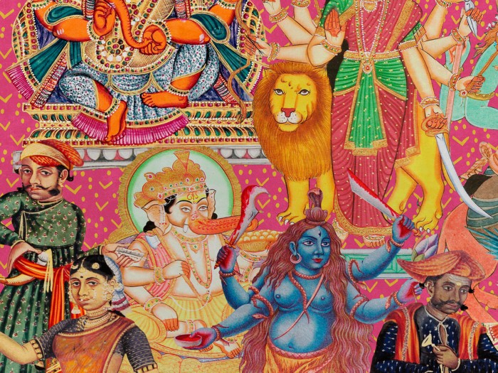 Detailansicht der Selected Walls Tapete Bagan Nirwana Wallpaper Col. 01