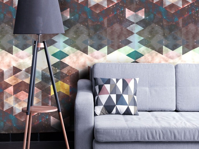 Raumansicht der Selected Walls Tapete Vancouver Star Geometry Wallpaper Col. 01