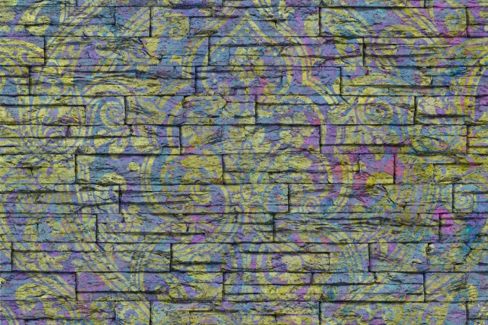 Die Designtapete Barock Ornament, Steinwand bunt, eine Vlies-Fototapete bei Livingwalls Cologne online kaufen. Die Designtapete Barock Ornament, Steinwand bunt ist eine Fototapete auf Maß.