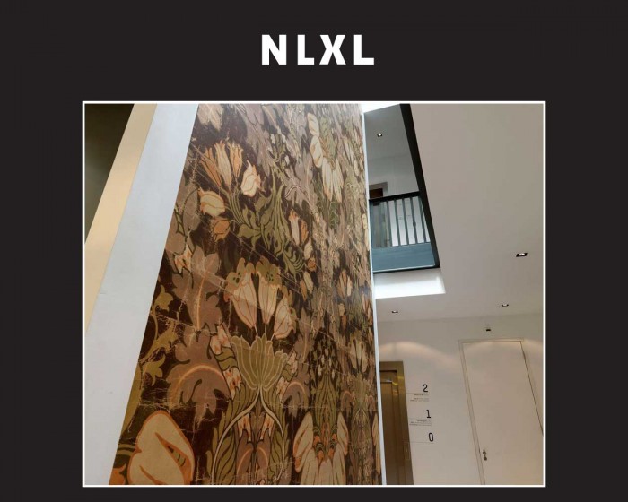 Raumfoto der NLXL Tapete MRV-02 Big Pattern Luther von Mr & Mrs Vintage als Sonderanfertigung.